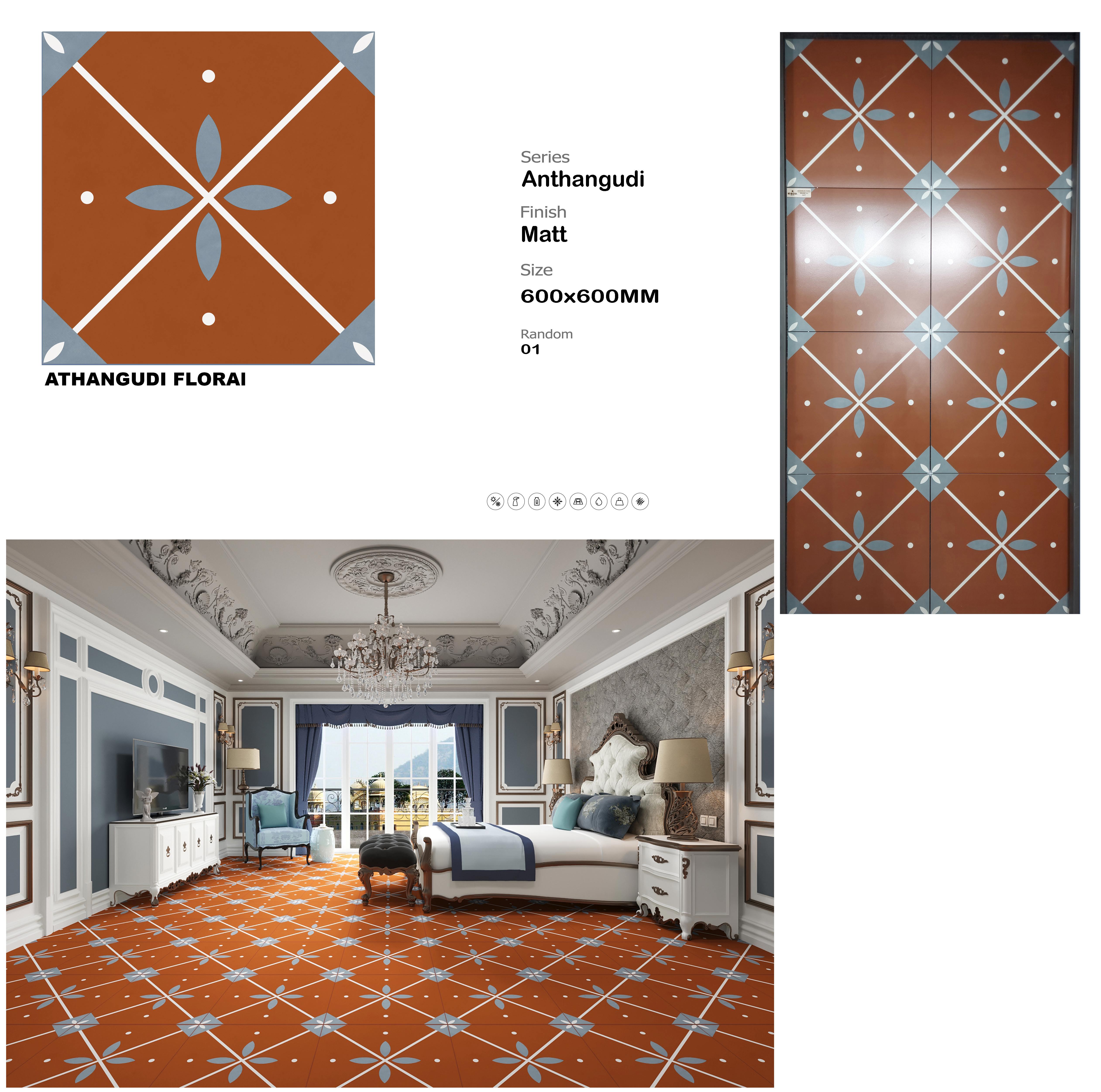 Athangudi Pattern Floor Tiles